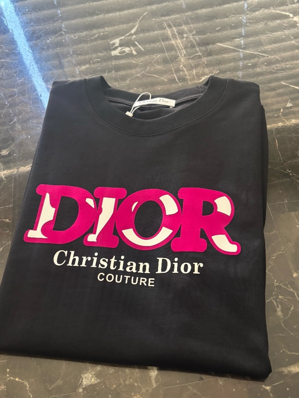 black Dior shirt